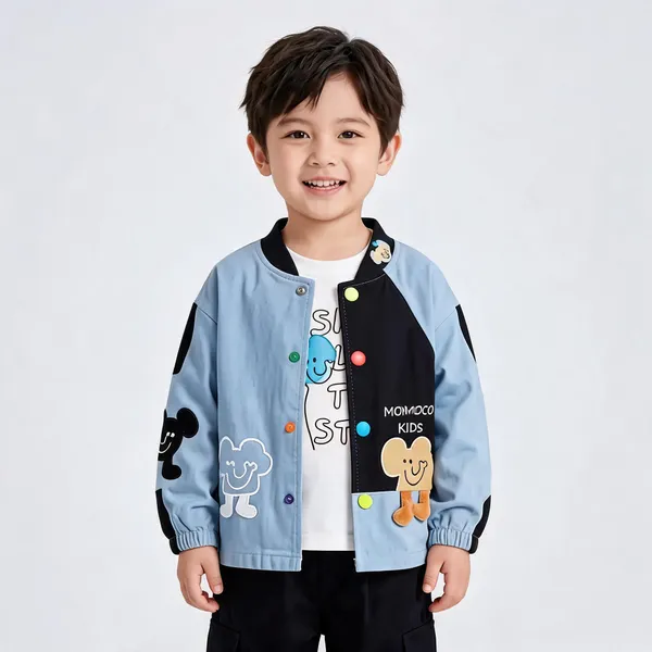 Blue_Casual_Jacket_Outfit_Set_For_Boys