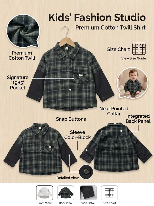 Green_Cotton_Twill_Plaid_Shirt_for_Baby_Boys