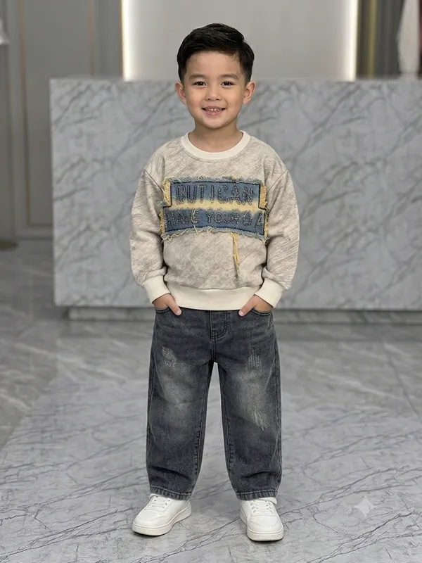 Cream_Casual_Sweatshirt_for_Boys