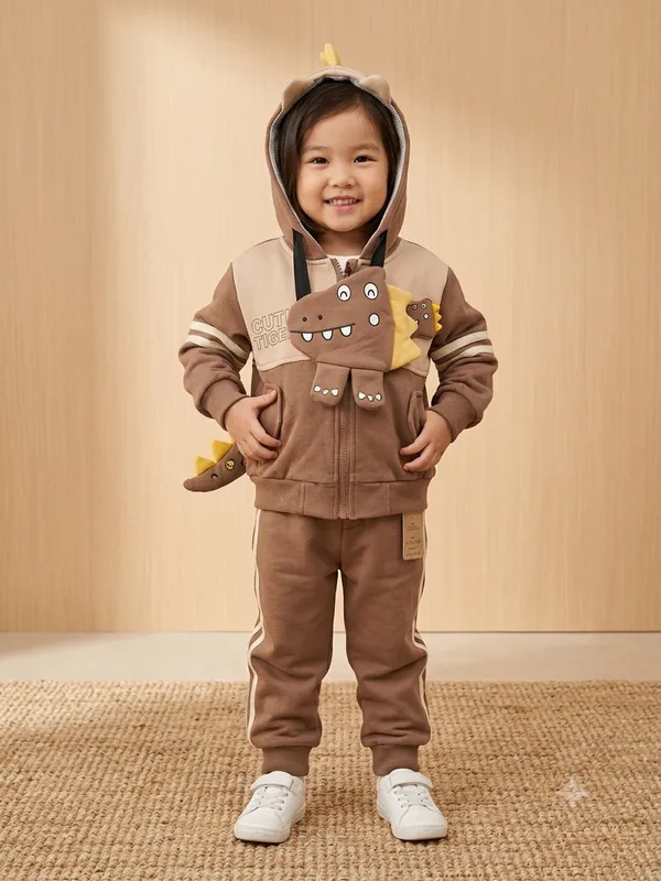 Brown_Hooded_Dinosaur_Tracksuit_For_Boys