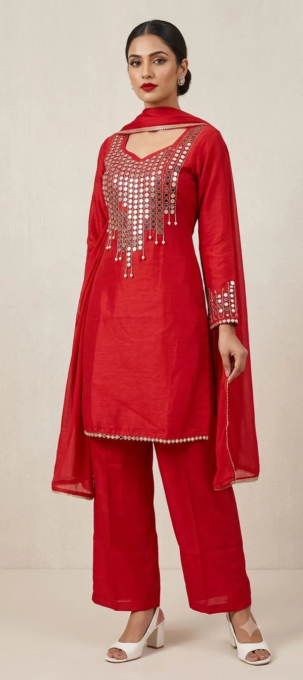 Red_Zimmy_Chu_Kurti_Palazzo_Set_For_Women