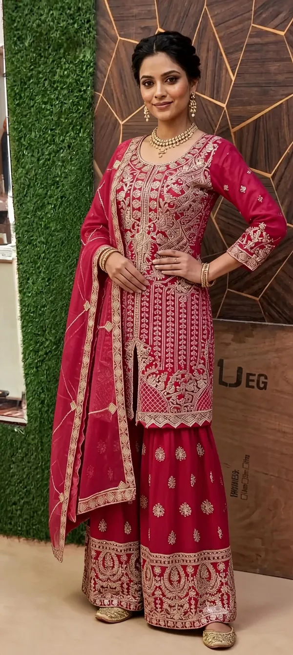 Pink_Organza_Embroidered_Pakistani_Sharara_Set_For_Women