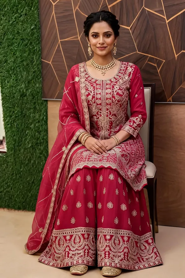 Pink_Organza_Embroidered_Pakistani_Sharara_Set_For_Women