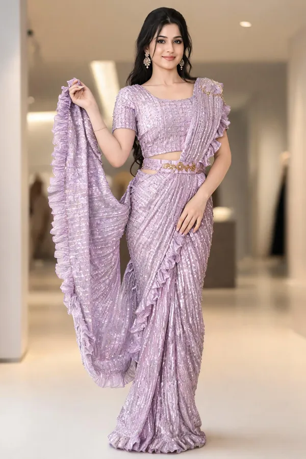 Purple_Silk_Crush_Ready_To_Wear_Saree_For_Women