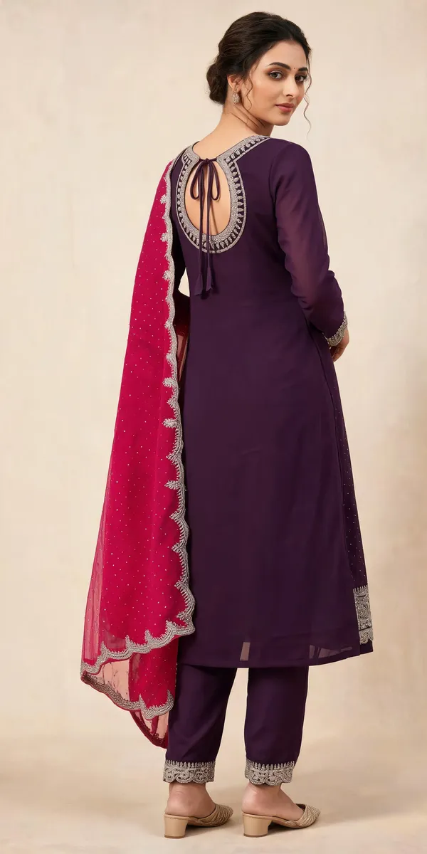 Purple_Rangoli_Kurti_Pant_Set_For_Women