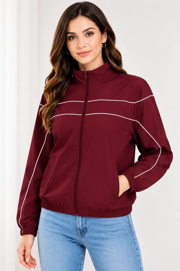 Wine_Polyster_Jacket_For_Women_