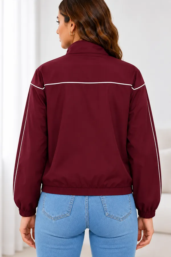 Wine_Polyster_Jacket_For_Women_