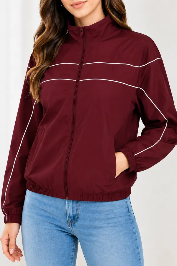 Wine_Polyster_Jacket_For_Women_