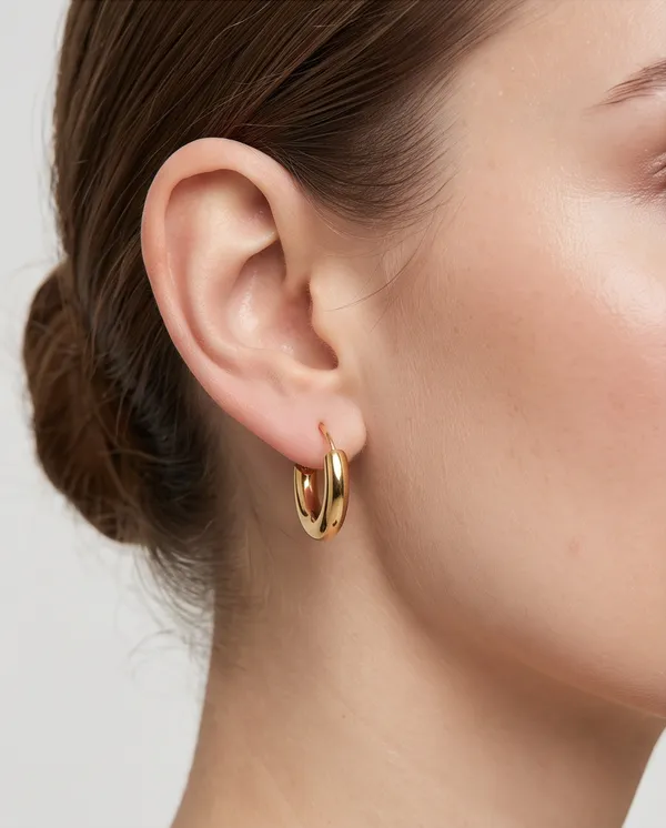 Gold_Metal_Sleek_Hoop_Earrings_For_Women