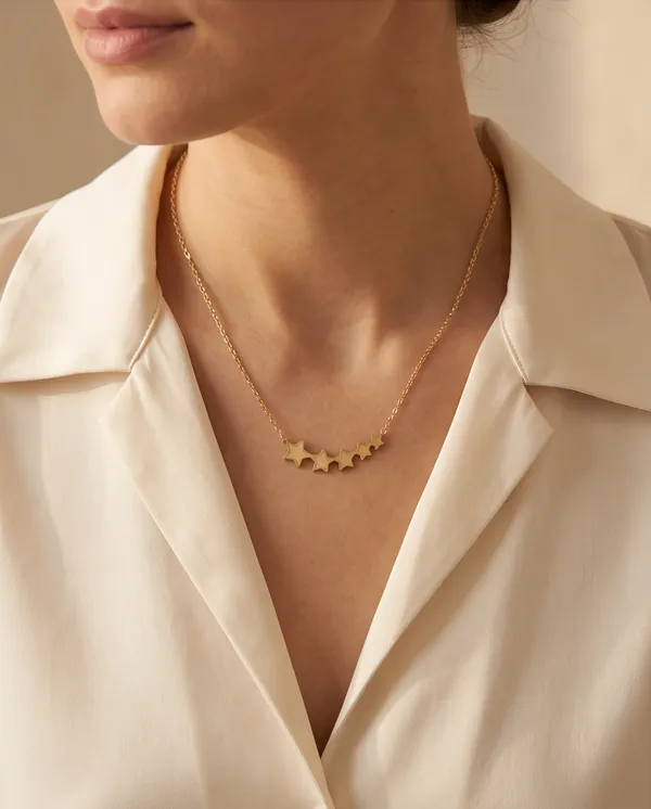 Gold_Metal_Celestial_Star_Charm_Necklace_For_Women