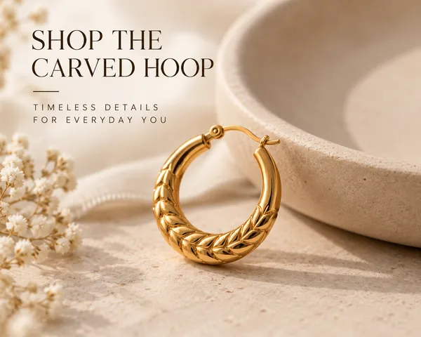 Gold_Metal_Carved_Hoop_Earrings_For_Women
