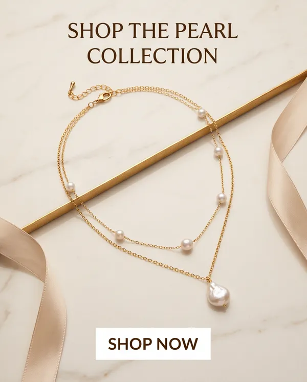 Gold_Metal_Multi-Strand_Layered_Pearl_Pendant_Necklace_For_Women