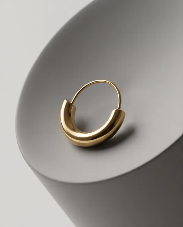 Gold_Metal_Sleek_Hoop_Earrings_For_Women