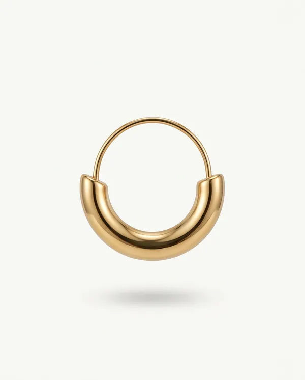 Gold_Metal_Sleek_Hoop_Earrings_For_Women
