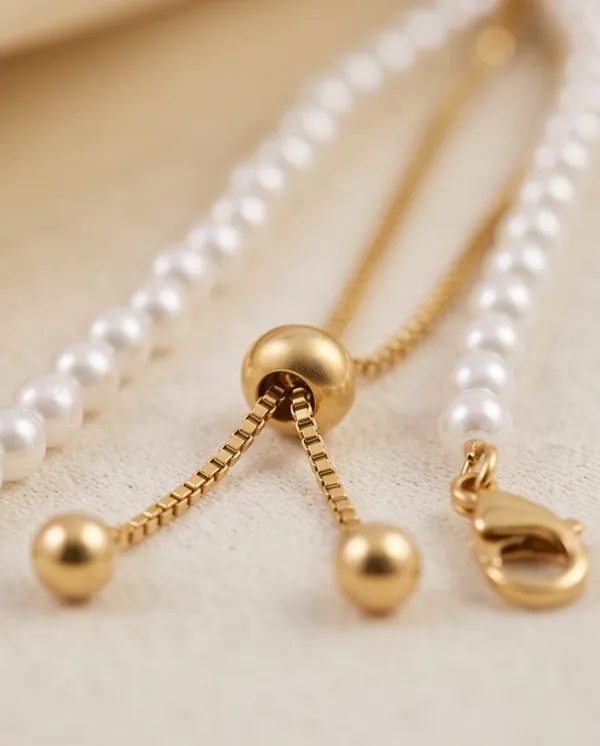 Gold_Metal_Bridal_Shell_Pearl_Necklace_For_Women