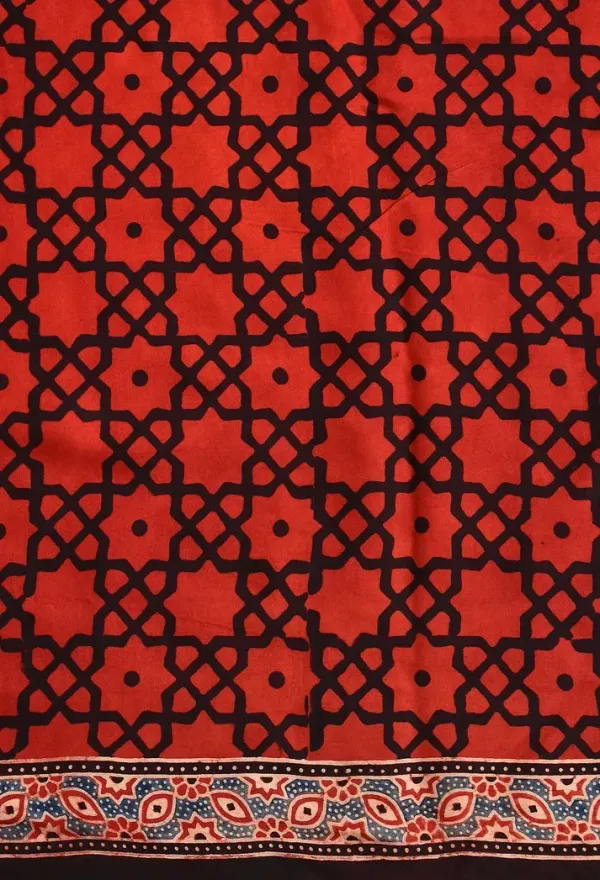 Red_Ajrakh_Printed_Soft_Gaji_Silk