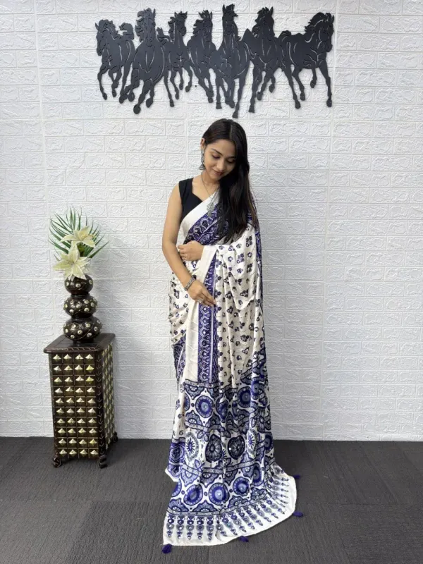 Ajrakh_Real_Mirror_Work_Semi_Gajji_Silk_Soft_And_Smooth_Saree