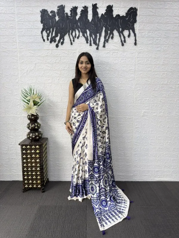 Ajrakh_Real_Mirror_Work_Semi_Gajji_Silk_Soft_And_Smooth_Saree