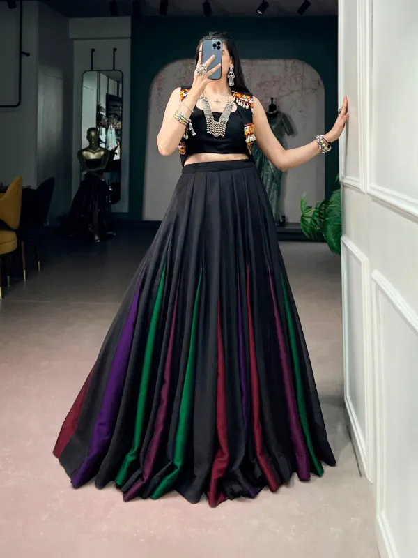 Black_Navratri_Lehenga_Choli_With_Mirror_Work_Jacket
