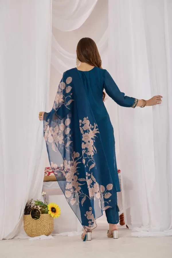 Teal_Blue_Embroidered_Straight_Kurta_Set