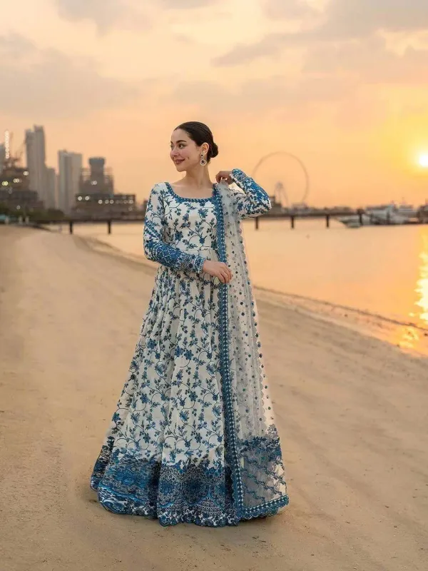 New_Party_Wear_Look_Heavy_Faux_Georgette_Gown_Dupatta_Bottom_Set