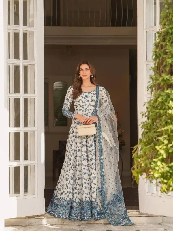 New_Party_Wear_Look_Heavy_Faux_Georgette_Gown_Dupatta_Bottom_Set