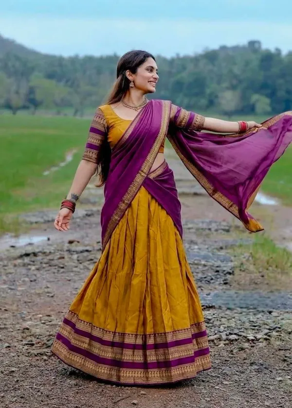 Elegant_Kanchi_Cotton_Half_Saree_With_Traditional_Ethnic_Design_For_Women