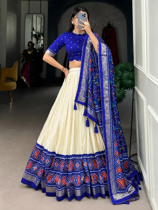 Cultural_Ajarakh_Print_Decorative_Lahenga_Choli_For_Women