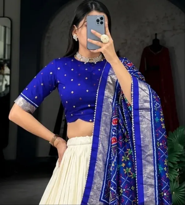 Cultural_Ajarakh_Print_Decorative_Lahenga_Choli_For_Women