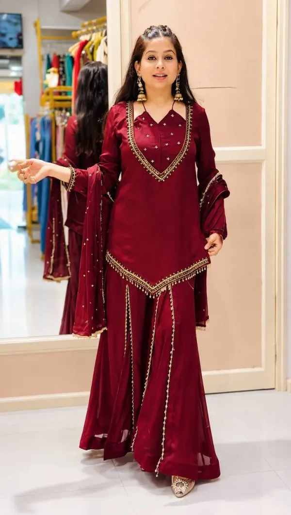 Maroon_Embroidered_Sharara_Suit_Set_With_Dupatta