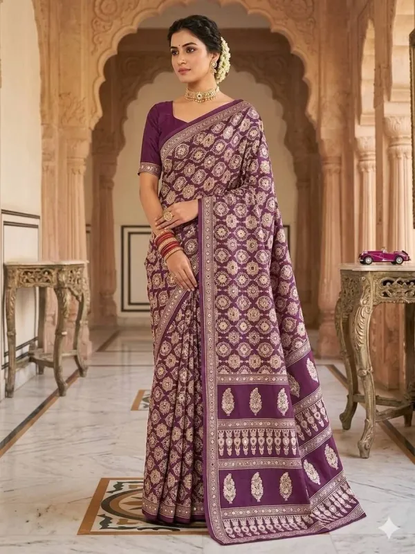 Premium_Ajarakh_Print_Handcrafted_Mirror_Work_Saree_For_Women