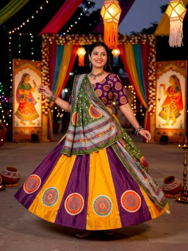 Navratiri_Special_Presenting_A_Perfectly_Blended_Dola_Silk_Lehenga_Festive_Season_To_Charm_Your_Look