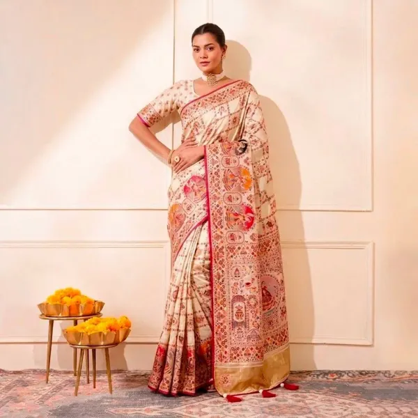 Premium_Luxurious_Pachmina_With_Full_Worked_Pallu_And_Lagdi_Patta