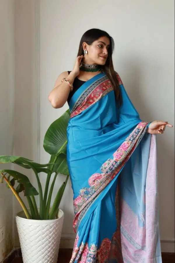 Blue_New_Madhubani_Satin_Collection_For_Women