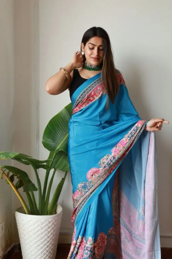 Blue_New_Madhubani_Satin_Collection_For_Women