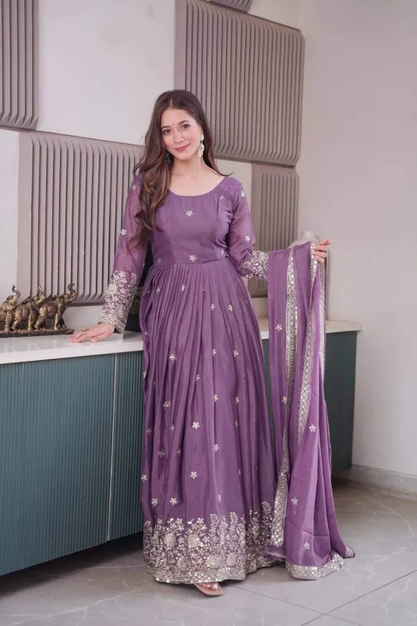 Designer_Embroidered_Purple_Anarkali_Gown_With_Dupatta_Heavy_Diamond_Silk_Sequins_Work_Full_Stitched_3_5_Meter_Flair