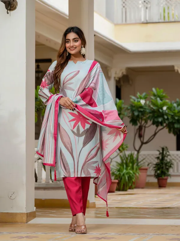 Abstract_Floral_Printed_Embroidered_Straight_Kurta_With_Pant_Dupatta_Multi