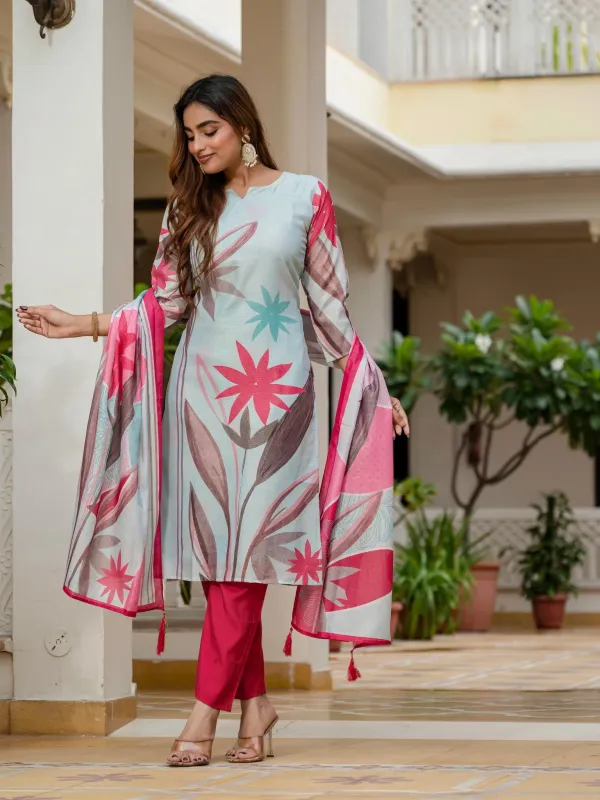 Abstract_Floral_Printed_Embroidered_Straight_Kurta_With_Pant_Dupatta_Multi