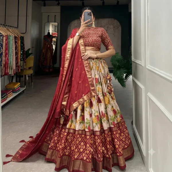Buy_Graceful_Ajarakh_Print_Traditional_Choli_Style_For_Women_Hanish_Creation