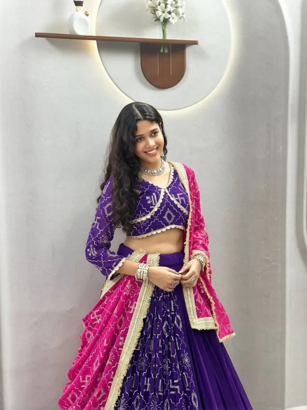 Launching_Navratri_Special_Lehenga_Choli_With_Vintage_Duptto