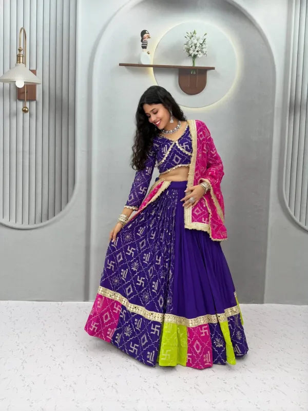 Launching_Navratri_Special_Lehenga_Choli_With_Vintage_Duptto