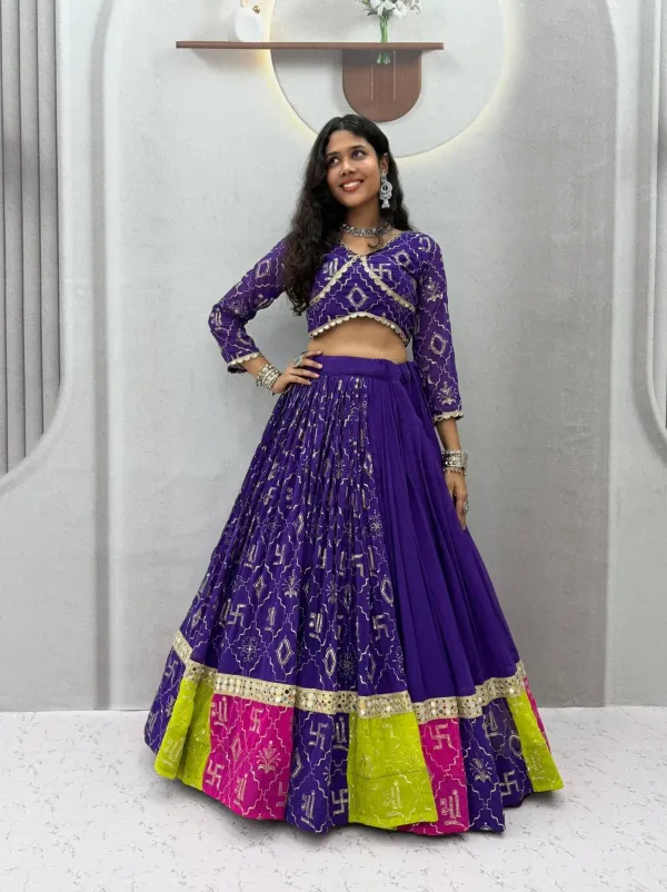 Launching_Navratri_Special_Lehenga_Choli_With_Vintage_Duptto