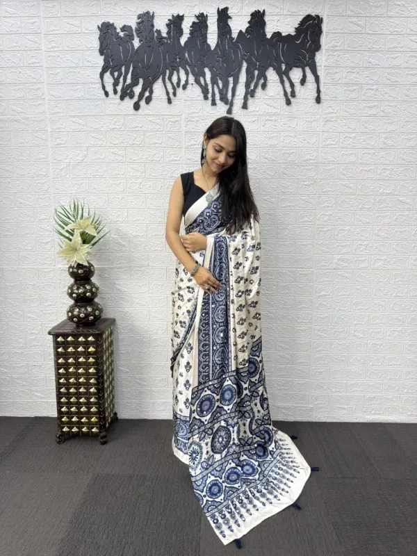 Ajrakh_Real_Mirror_Work_Semi_Gajji_Silk_Soft_And_Smooth_Saree