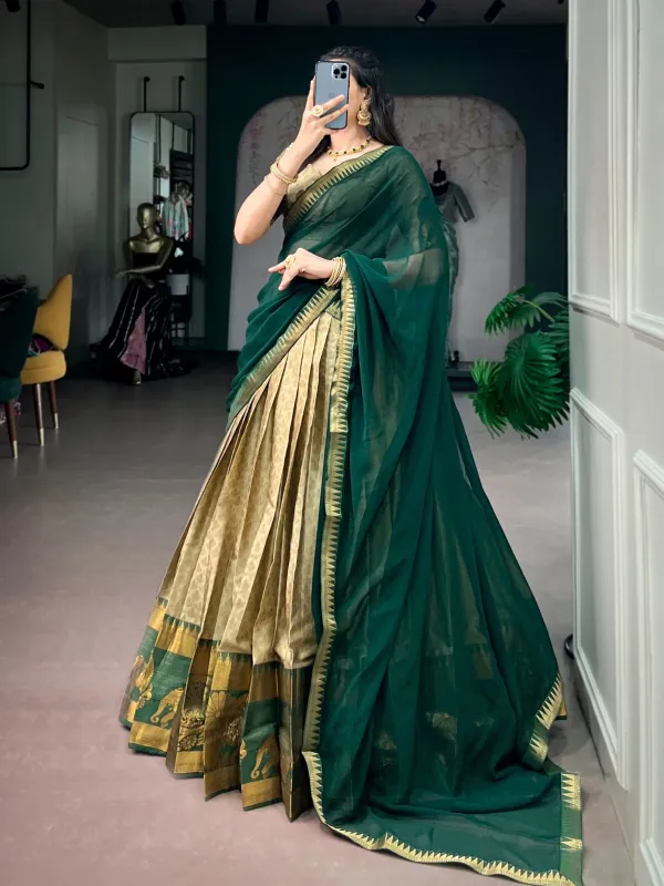 South_Indian_Temple_Wear_Half_Saree