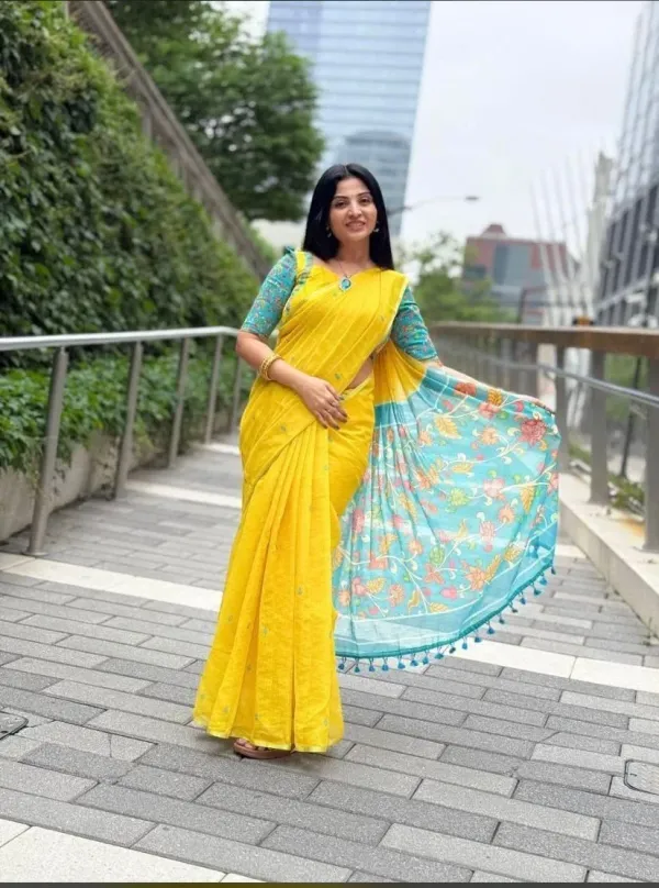 Linen_Yellow_Kalamkari_For_Women