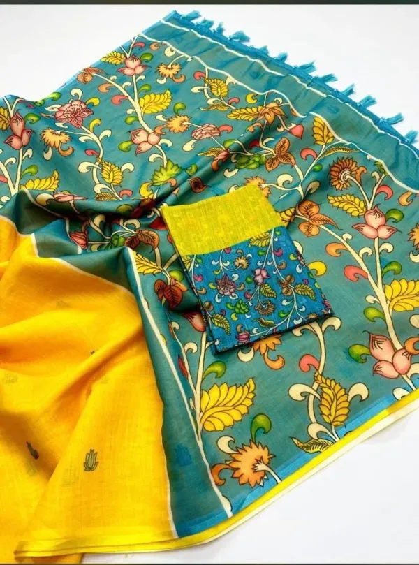 Linen_Yellow_Kalamkari_For_Women