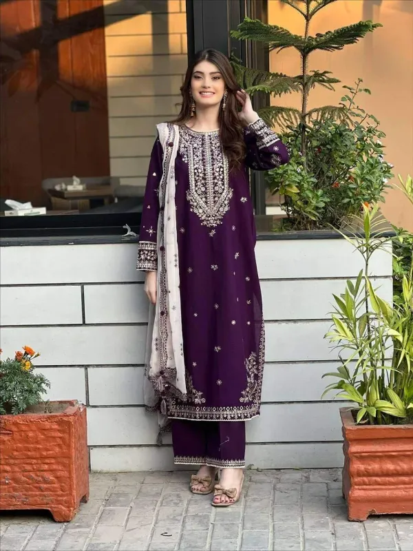 Exclusive_And_Trendy_For_Season_Our_Sequence_Embroidery_Worked_Top_Pant_And_Dupatta
