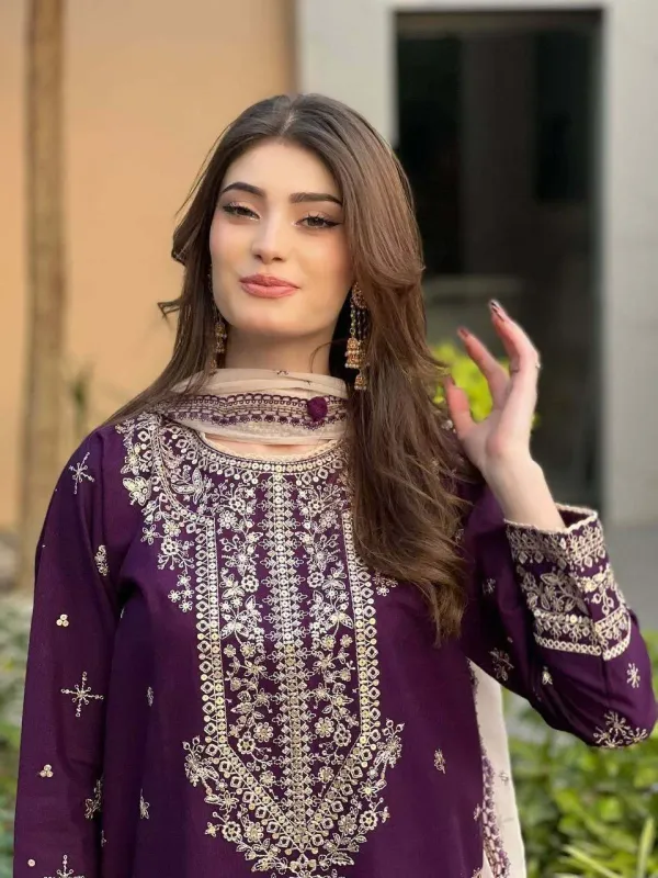 Exclusive_And_Trendy_For_Season_Our_Sequence_Embroidery_Worked_Top_Pant_And_Dupatta