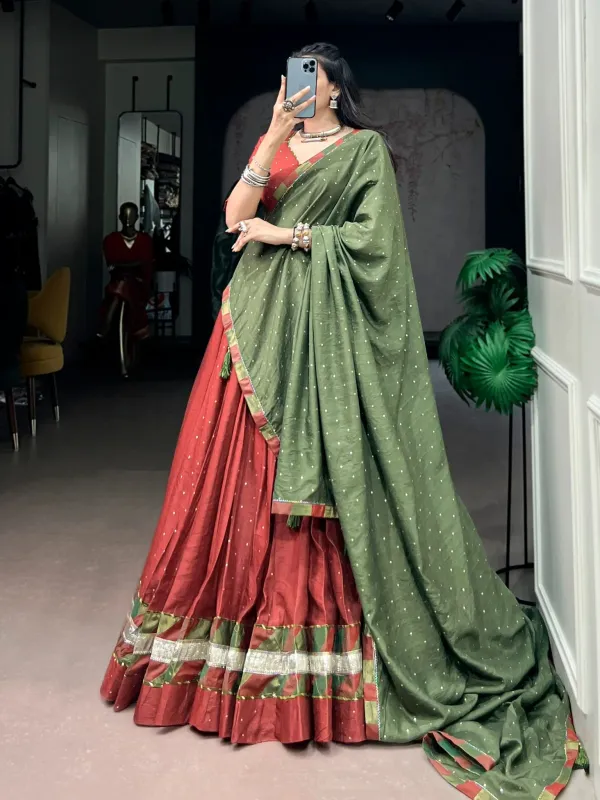 Navratri_Collection_Traditional_Fashion_Elevated_With_Elegant_Chanderi_Fabric_And_Statement_Latkan