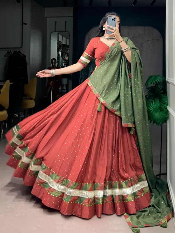 Navratri_Collection_Traditional_Fashion_Elevated_With_Elegant_Chanderi_Fabric_And_Statement_Latkan